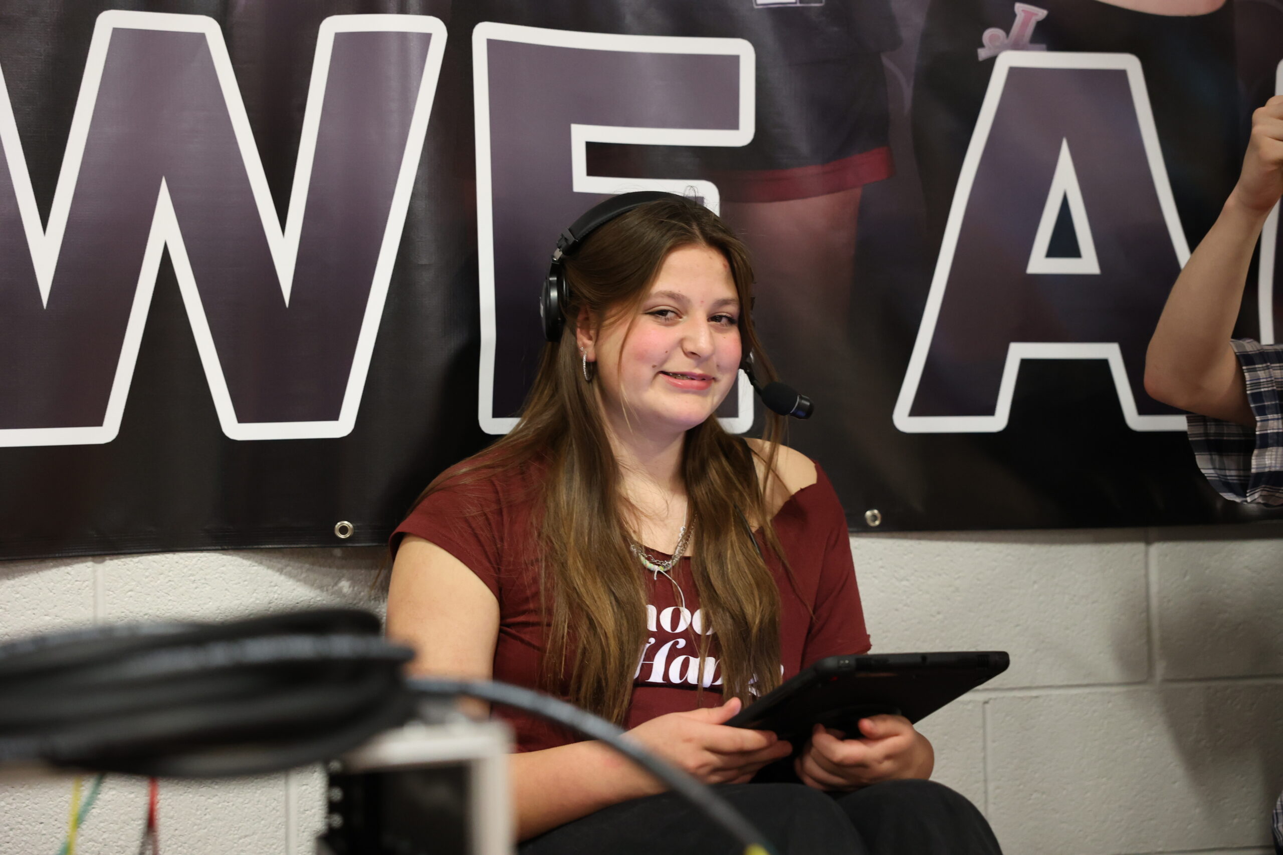 CSDtv student broadcasters at work